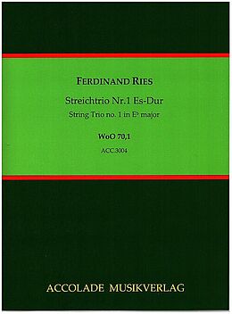 Ferdinand Ries Notenblätter Streichtrio Es-Dur WOO70,1