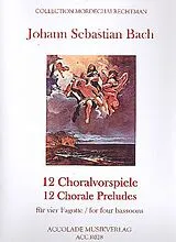 Johann Sebastian Bach Notenblätter 12 Choralvorspiele