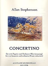 Allan Stephenson Notenblätter Concertino für 2 Fagotte und Orchester