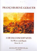 Francois-Réné Gébauer Notenblätter Duos concertants op.48,1-3