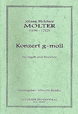Johann Melchior Molter Notenblätter Konzert g-Moll für Fagott und