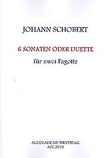 Johann Schobert Notenblätter 6 Duos für 2 Fagotte