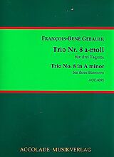 Francois-Réné Gébauer Notenblätter Trio a-Moll Nr.8