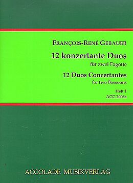 Francois-Réné Gébauer Notenblätter 12 duos concertants op.44 Band 1 (Nr.1-3)