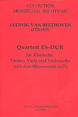 Ludwig van Beethoven Notenblätter Quartett Es-Dur für Klarinette