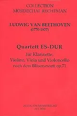 Ludwig van Beethoven Notenblätter Quartett Es-Dur für Klarinette