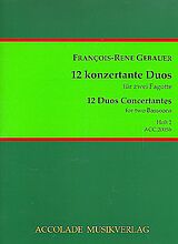 Francois-Réné Gébauer Notenblätter 12 duos concertants op.44 Band 2 (Nr.4-6)
