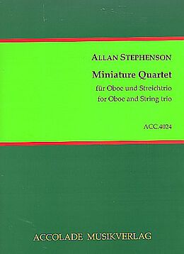 Allan Stephenson Notenblätter Miniature Quartet für Oboe, Violine