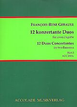 Francois-Réné Gébauer Notenblätter 12 duos concertants op.44 Band 3 (Nr.7-9)