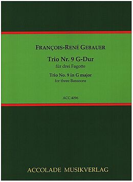 Francois-Réné Gébauer Notenblätter Trio G-Dur Nr.9