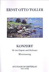 Ernst Otto Toller Notenblätter Konzert für 2 Fagotte und Klavier