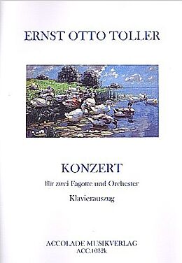Ernst Otto Toller Notenblätter Konzert für 2 Fagotte und Klavier