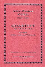 Johann Christoph Vogel Notenblätter Quartett C-Dur op.1,3 für