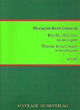 Francois-Réné Gébauer Notenblätter Trio C-Dur Nr.10