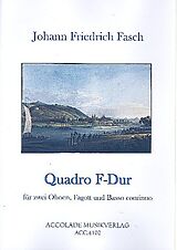Johann Friedrich Fasch Notenblätter Quadro F-Dur FWV N-F2