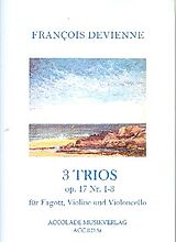 Francois Devienne Notenblätter 3 Trios op.17,1-3