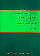 Francois-Réné Gébauer Notenblätter Trio g-Moll Nr.11