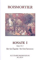 Joseph Bodin de Boismortier Notenblätter Sonate d-Moll Nr.1 op.34