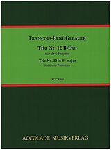 Francois-Réné Gébauer Notenblätter Trio B-Dur Nr.12