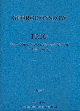 George Onslow Notenblätter Trio C-Dur Nr.2 op.3,2