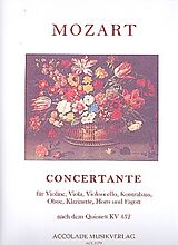 Wolfgang Amadeus Mozart Notenblätter Concertante Es-Dur KV452