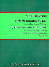 Anton Romberg Notenblätter Sinfonie concertante C-Dur für 2 Fagotte und Orchester