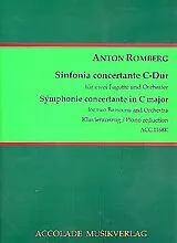 Anton Romberg Notenblätter Sinfonie concertante C-Dur für 2 Fagotte und Orchester