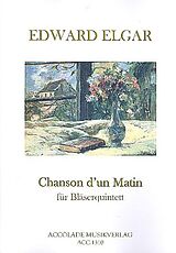 Edward Elgar Notenblätter Chanson dun matin für Flöte, Oboe