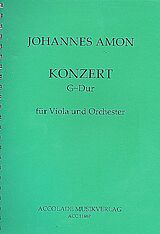 Johann Andreas Amon Notenblätter Konzert G-Dur op.10 für Viola und Orchester