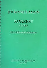 Johann Andreas Amon Notenblätter Konzert G-Dur op.10 für Viola und Orchester