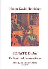 Johann David Heinichen Notenblätter Sonate D-Dur
