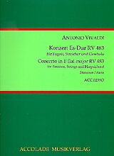 Antonio Vivaldi Notenblätter Konzert Es-Dur RV483