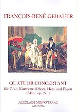Francois-Réné Gébauer Notenblätter Quatuor concertant op.27,1