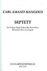 Carl Ludwig Armand Mangold Notenblätter Septett F-Dur für Klarinette, Fagott, Horn