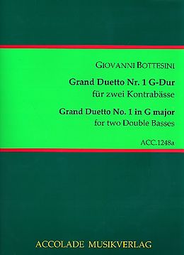 Giovanni Bottesini Notenblätter Grand Duetto G-Dur Nr.1
