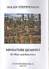 Allan Stephenson Notenblätter Miniature Quartet für Horn, Violine