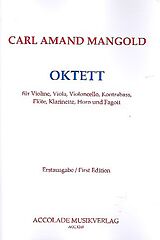 Carl Ludwig Armand Mangold Notenblätter Oktett F-Dur für Flöte, Klarinette, Horn, Fagott