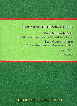Felix Mendelssohn-Bartholdy Notenblätter 2 Konzertstücke op.113 und op.114
