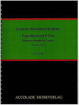 Johann Nepomuk Hummel Notenblätter Konzert F-Dur