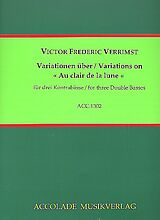 Victor Frédéric Verrimst Notenblätter Variationen über Au clair de la lune