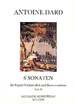 Antoine Dard Notenblätter 6 Sonaten Band 2 op.2
