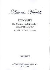 Antonio Vivaldi Notenblätter Konzert e-Moll RV277 op.11,2 für Violine