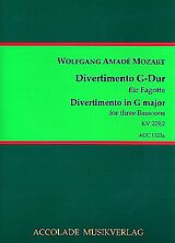 Wolfgang Amadeus Mozart Notenblätter Divertimento G-Dur KV229,2