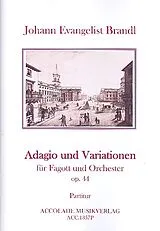 Johann Evangelist Brandl Notenblätter Adagio und Variationen op.44