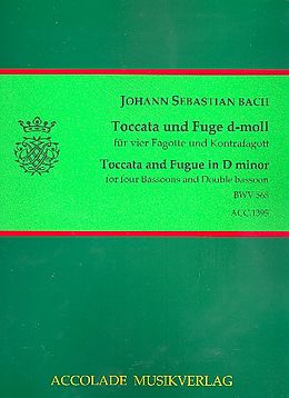 Johann Sebastian Bach Notenblätter Toccata und Fuge d-Moll BWV565 für