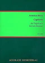 Andreas Benz Notenblätter Capriccio für Fagott