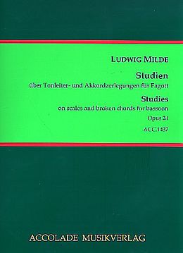 Ludwig Milde Notenblätter Studien über Tonleiter- und Akkordzerlegungen