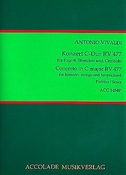Antonio Vivaldi Notenblätter Konzert C-Dur RV477 für Fagott
