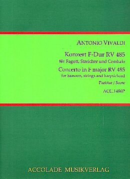 Antonio Vivaldi Notenblätter Konzert F-Dur RV485