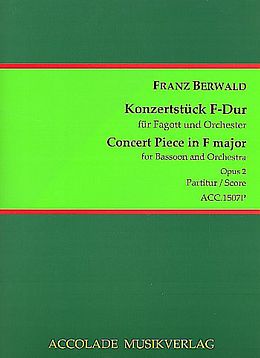 Franz Adolf Berwald Notenblätter Konzertstück F-Dur op.2